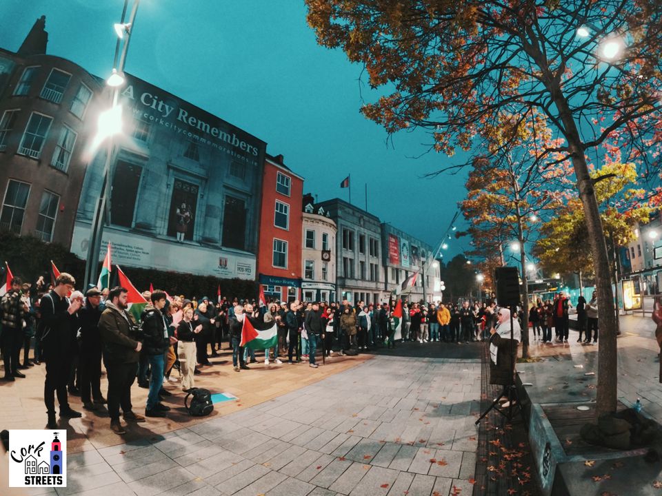 Free Palestine anti-war protest Cork